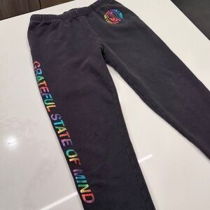 Spiritual Gangster x Grateful Dead Black Laguna Sweatpant Rainbow Size XS